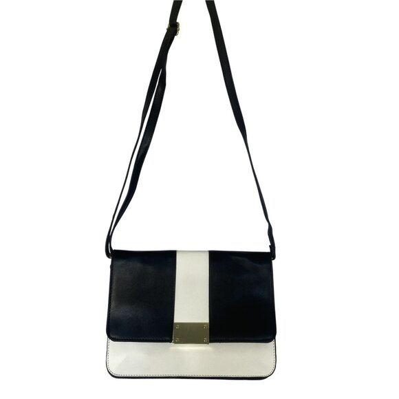 Merona Handbags - LAST CHANCE Merona Black & White Colorblocked Gold Crossbody Purse